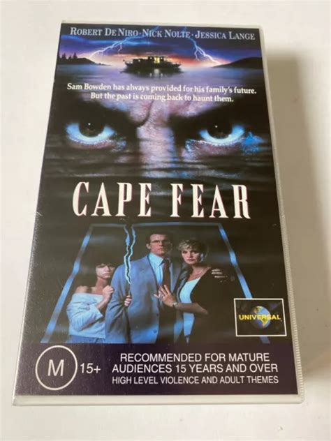 VINTAGE VHS VIDEO Tape Cape Fear Robert De Niro Nick Nolte Jessica