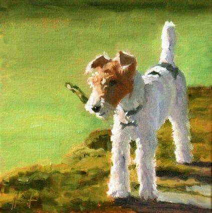 Pin by Monique van Dijk Landsman on Foxterriërs Dog paintings Animal