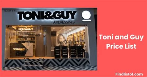 Toni And Guy Price List 2024 Complete Package