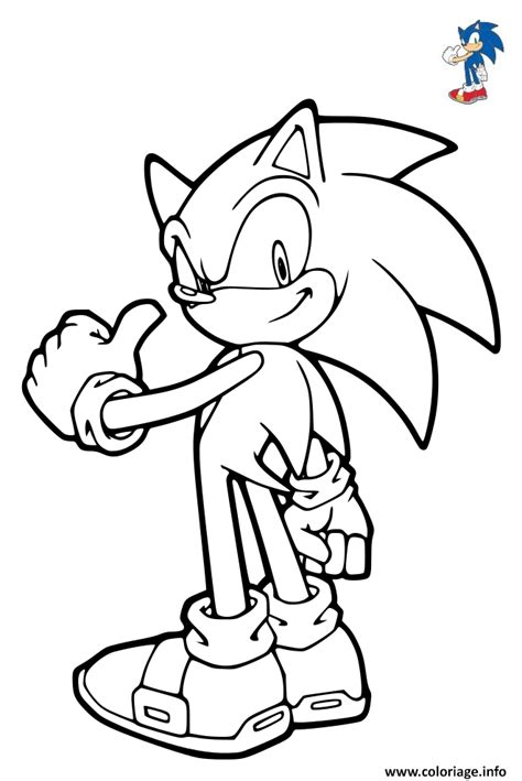 Coloriage Sonic The Hedgehog Sega JeColorie