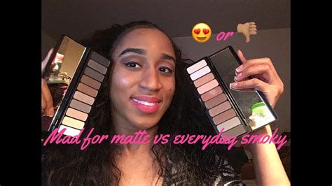 Elf Mad For Matte Vs Everyday Smoky Eyeshadow Palette Which One I