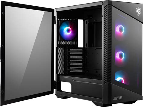 Msi Mpg Velox R Mid Tower Gaming Pc Case Tempered Glass Side