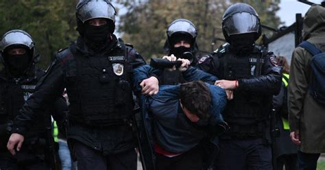 Russian Police Arrest Hundreds In Protests Over Putins Military