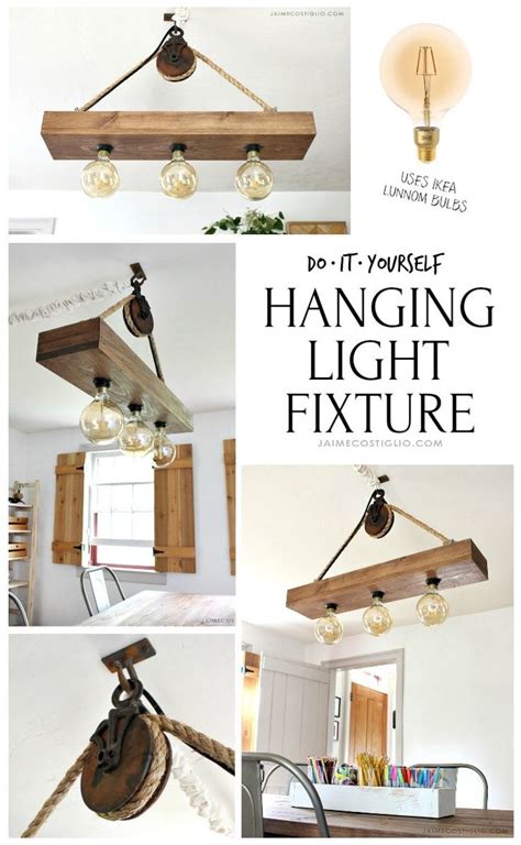 Create a Rustic Farmhouse Hanging Light Fixture - DIY Tutorial