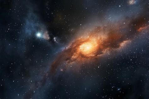 Stunning View Of A Spiral Galaxy In Deep Space Premium Ai Generated Image