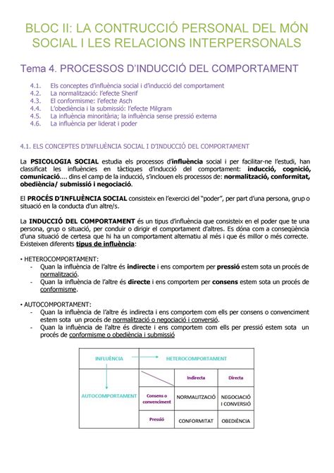 Tema 4 Psicosocial 3 Lecture Notes 3 BLOC II LA PERSONAL DEL