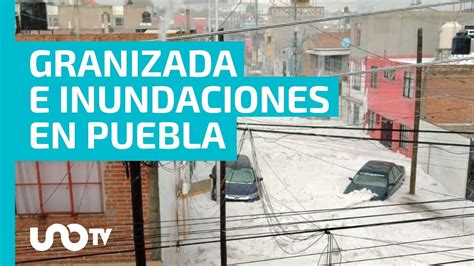 Autos Bajo Hielo Granizada Sorprende Capital De Puebla Activan