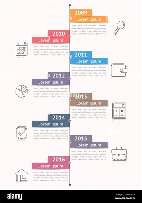 L Nea De Tiempo Vertical Infograf A Plantilla Flujo O Diagrama De Proceso Diagramas De Flujo