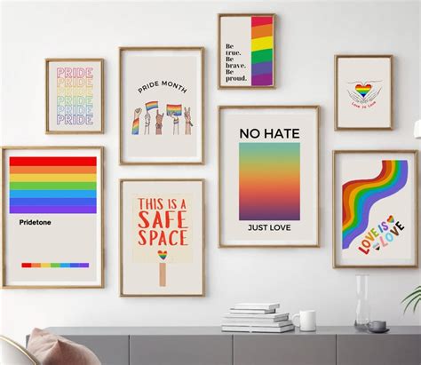 Pride Wall Art 20 Printables Pride Office Decor Gallery Etsy