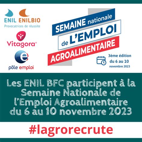 Les Enil Bfc Participent La Semaine Nationale De L Emploi