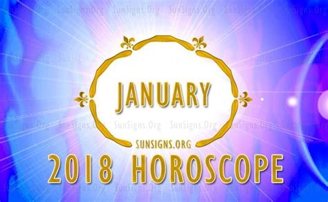 January Horoscope January 2018 Monthly Horoscope SunSigns Org