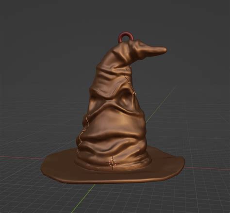 STL File Sorting Hat Keychain Harry Potter 3D Printer Model To