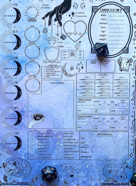 The Best Dnd Character Sheets Custom Online Printable Fillable