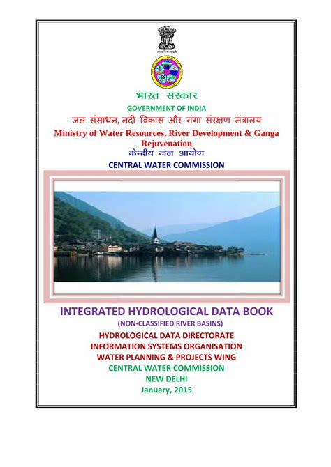 PDF INTEGRATED HYDROLOGICAL DATA BOOK Environmentportal In Files