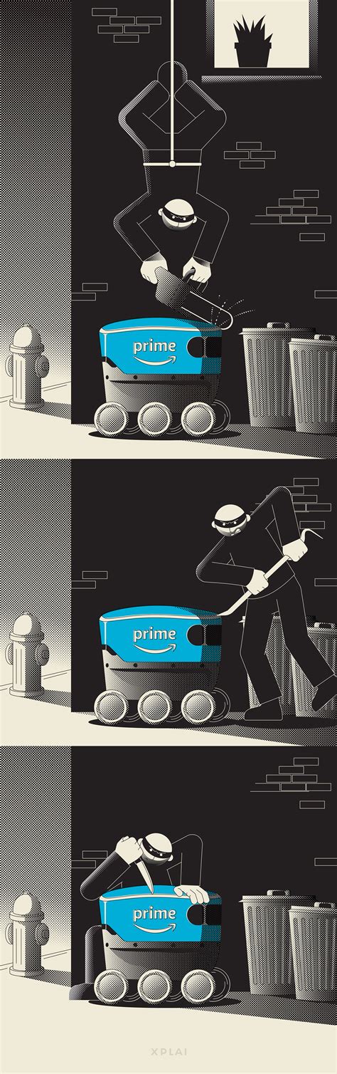 Amazon Scout — fully-electric delivery system | Behance