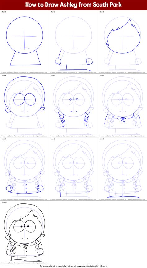 How To Draw Ashley From South Park South Park Step By Step