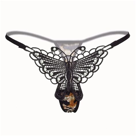 Sexy Hot Leopard Panties Bow Embroidery Hollow Thongs G Strings Full Transparent Panty Lady S