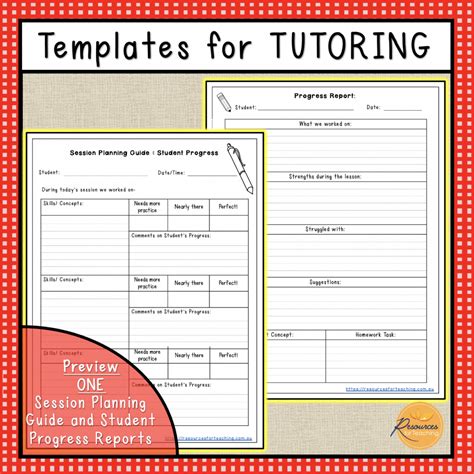 Tutoring Plan Template