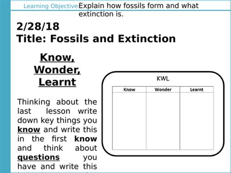 Aqa Gcse B15 Genetics And Evolution L5 Fossils And Extinction