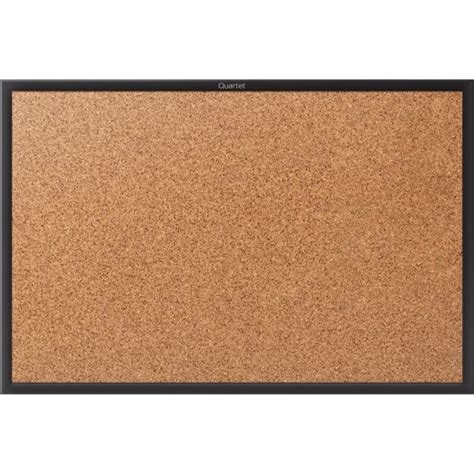 Quartet Classic Cork Bulletin Board 48 X 36 Aluminum Frame With Black Finish