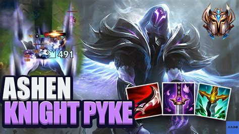 New Ashen Knight Pyke Gameplay Highlights In Challenger Wild Rift