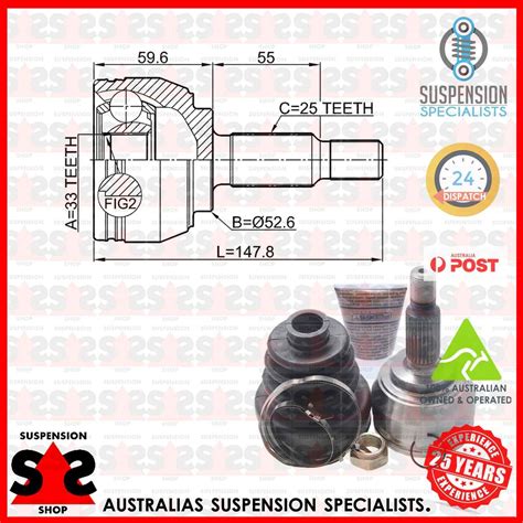 Front Axle Joint Kit Drive Shaft Suit Renault Sc Nic Ii Jm