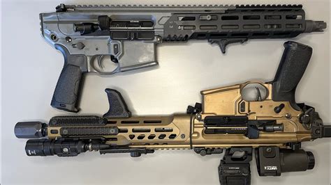 Comparing The Sig Sauer Mcx Spear Lt And Mcx Virtus Boring Table Top