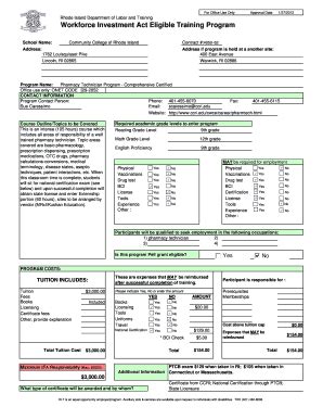 Fillable Online Dlt Ri Pharmacy Tech Ccri 2012 Form Fax Email Print