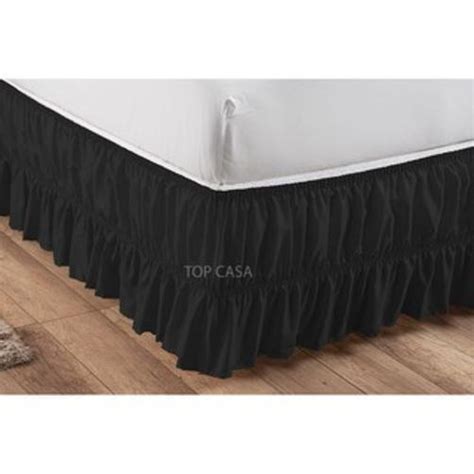 Saia Para Cama Box Casal Queen Elastico Ajustavel Preto Submarino