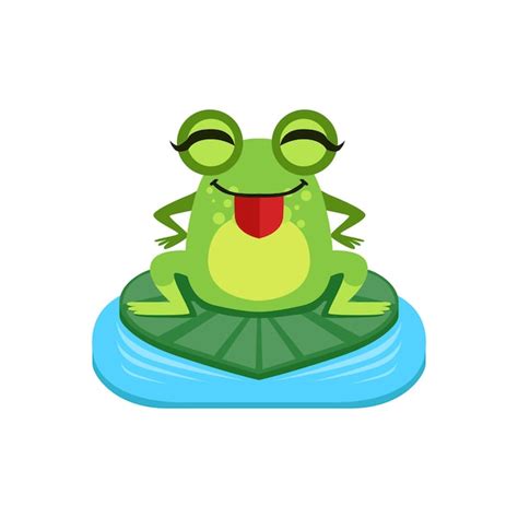 Premium Vector | Silly Cartoon Frog Character