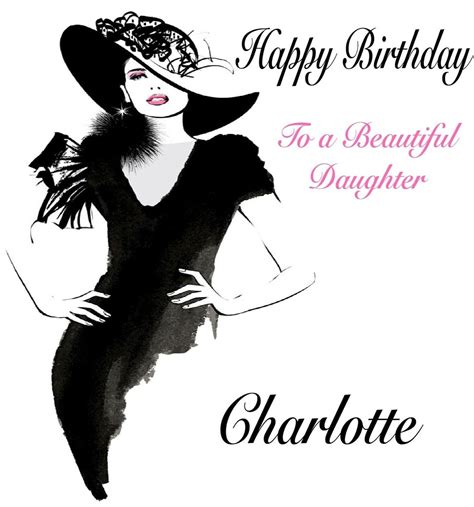 Personalised Birthday Card Fashion Woman Etsy