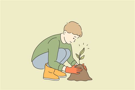 Plant Seeds Cartoon