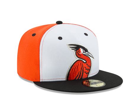 Delmarva Shorebirds New Era 5950 On-Field Fitted Alternate Orange Frid