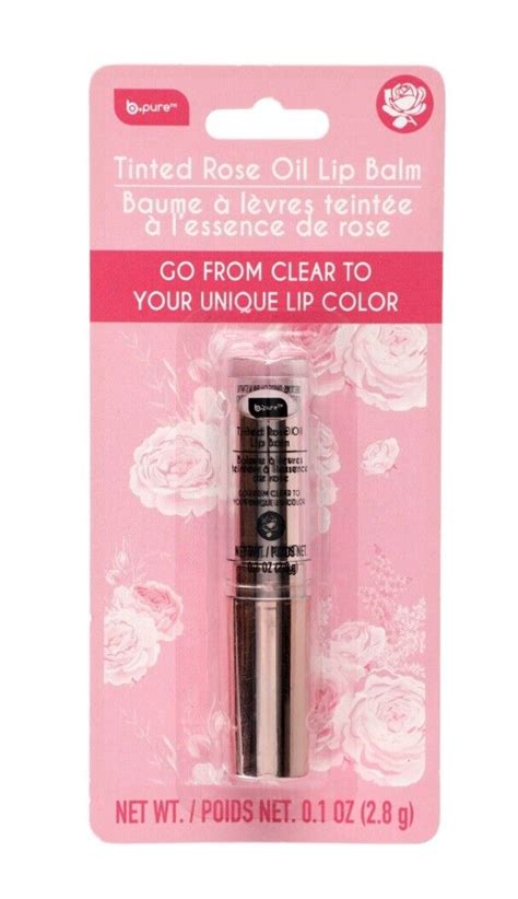 Lot Of B Pure Tinted Rose Oil Lip Balm Clear To Color New Ph Adapting