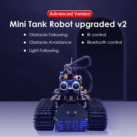 NEW Keyestudio DIY Mini Tank V2 0 Smart Robot Car Kit For Arduino STEM