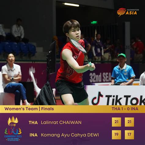 Badminton Asia On Twitter SEA Games 2023 Score Update Finals Womens