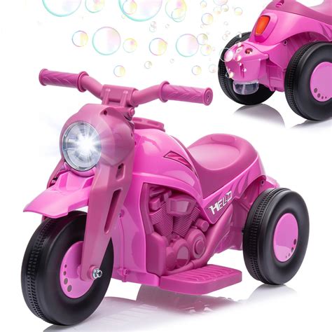 6v Kids Ride On Motorcycle Battery Power Ride On Toy With Bubble Maker