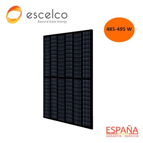 Panel Solar Escelco W Monocristalino C Lulas Black Sectoruno