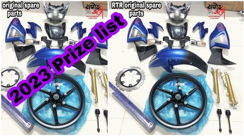 Apache Rtr 150 160 Matte Blue Spare Parts With Price List Tvs Genuine Spare Parts Rajib Auto