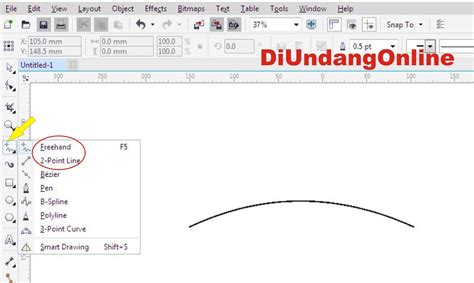 Cara Membuat Garis Melengkung Di Coreldraw X Beinyu