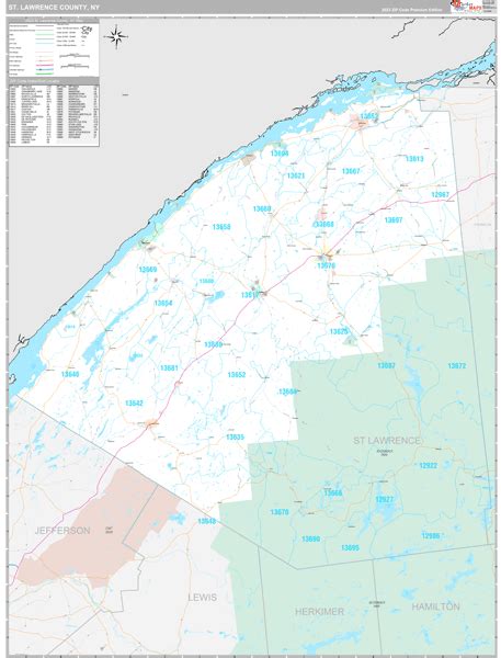 Maps Of St Lawrence County New York