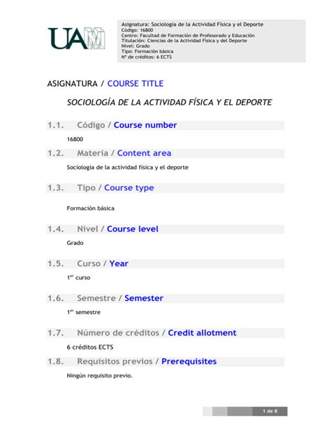 Sociolog A De La Actividad F Sica Y El Deporte