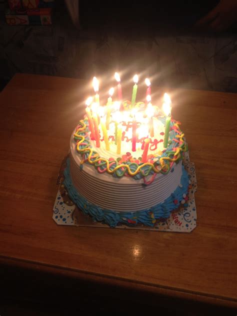 Ice Cream Birthday Cake With Candles