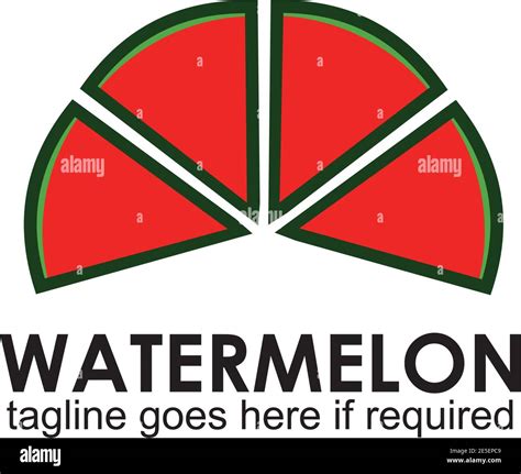 Watermelon Fruit Logo Design Vector Template Stock Vector Image And Art