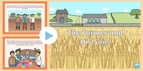 The Farmer And His Sons Powerpoint Teacher Made