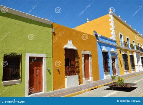 Campeche City in Mexico stock image. Image of colonial - 52809007