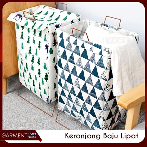 Jual Keranjang Baju Laundry Lipat Kotak Kawat Besi Kuat Kokoh Premium