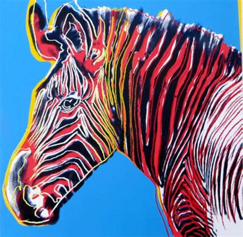 Grevy S Zebra Unsigned Screenprint By Andy Warhol Charitystars