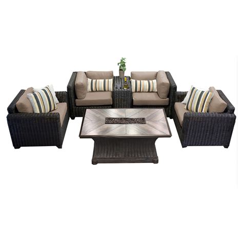 Venice Piece Outdoor Wicker Patio Furniture Set E Walmart