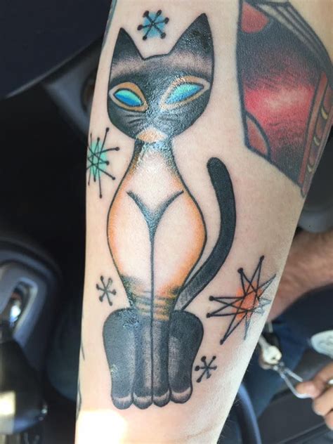 Atomic Siamese Cat Tattoos Cat Tattoo Siamese Cats